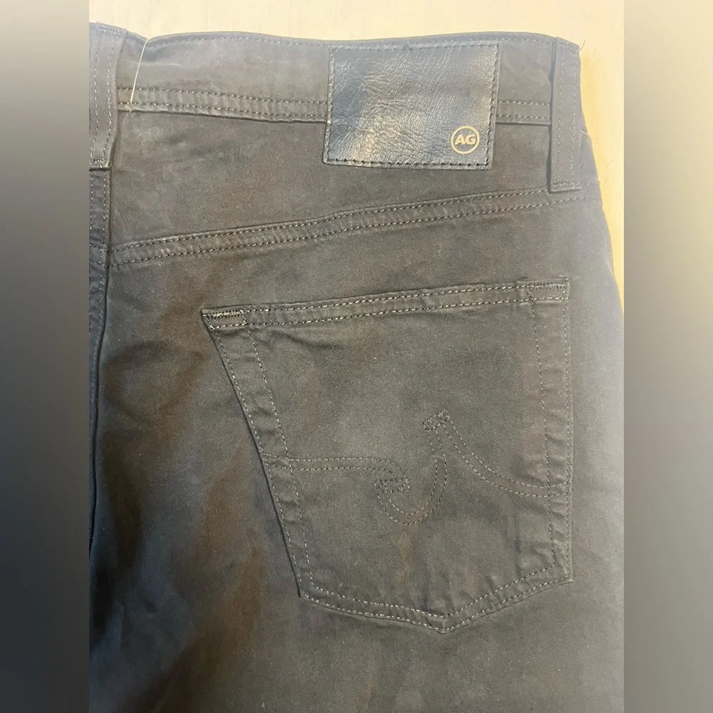 NWT AG Adriano Goldschmied The Graduate Tailored Leg Black Pants Men's 33x33